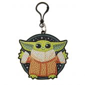 Porte-clés Broderie Diamant - Crystal Art D.I.Y - Grogu