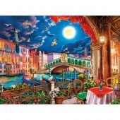 Puzzle  - Castorland - Nuit romantique à Venise - 2000 pièces