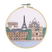 Kit de broderie sur tambour - DMC - Monuments parisiens