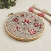 Kit au point de broderie  - DMC - Fleurs indiennes