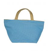 Support à broder - LMC - Mini sac bleu beige