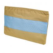 Support à broder - LMC - Trousse beige bleue