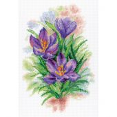 Kit broderie point de croix - MP Studia - Crocus