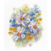 Kit broderie point de croix - MP Studia - Fleurs des champs