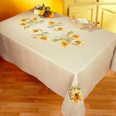 Serviette de table à broder - Margot de Paris - Les tournesols