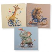 Carte broderie Diamant - Crystal Art D.I.Y - Pack bébés animaux