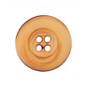 Boutons 4 trous - Union Knopf by Prym - Lot de 3 boutons bois - 18 mm beige