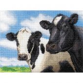 Kit broderie point de croix - Riolis - Vaches