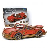 Puzzle 3D Mécanique Bois - Wooden City - Voiture de sport