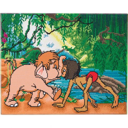 Kit Crystal Art Disney - Tableau Le Roi Lion - 30 x 30 cm - Kit