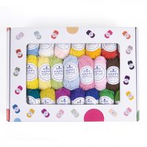 Box Amigurumi - DMC - Coffret 50 couleurs Happy Acrylic