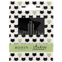 Accessoire couture - Bohin - 20 aiguilles couture et reprisage - Chats noirs