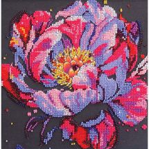 Kit de broderie avec perles - Abris Art - Floraison 