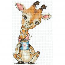 Kit broderie point de croix - Andriana - Les amoureux du café - Girafe