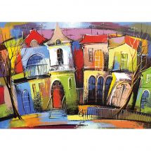 Puzzle  - Art Puzzle - Les maisons colorées - 500 pièces