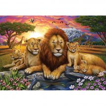 Puzzle  - Art Puzzle - La famille de lions - 1000 pièces