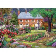 Puzzle  - Art Puzzle - Le jardin des chevaux - 1500 pièces