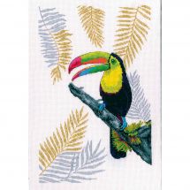 Kit broderie point de croix - RTO - Toucan