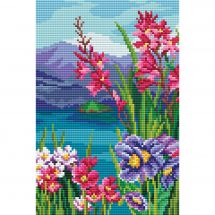 Kit de broderie Diamant - Collection d'Art - Lac de montagne