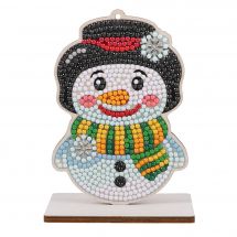 Figurine à diamanter - Crystal Art D.I.Y - Bonhomme de neige