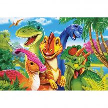 Puzzle enfant - Castorland - Selfie des dinosaures - 40 pièces