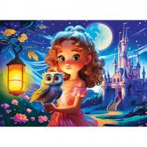 Puzzle enfant - Castorland - Princesse et chouette - 70 pièces