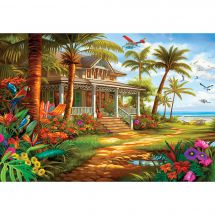 Puzzle  - Castorland - Maison aux palmiers - 1500 pièces