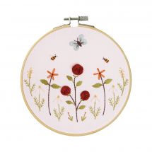 Kit de broderie sur tambour - DMC - Jardin des papillons