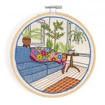 Kit au point de broderie  - DMC - Jardin d'hiver