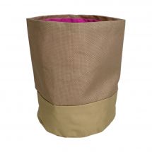 Support à broder - LMC - Sac panier beige