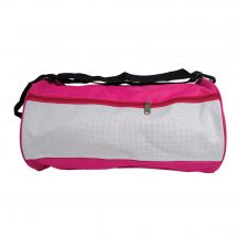 Support à broder - LMC - Sac fuchsia blanc