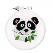Kit broderie punch needle - Design works - Panda