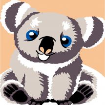 Kit de canevas pour enfant - Luc Créations - Koala