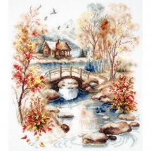 Kit broderie point de croix - Magic Needle - Aquarelle d'automne