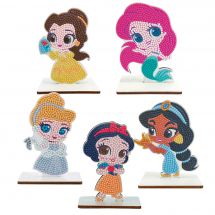 Figurine à diamanter - Crystal Art D.I.Y - Pack Princesses Disney