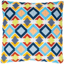 Kit de coussin point lancé - Vervaco - Carreaux