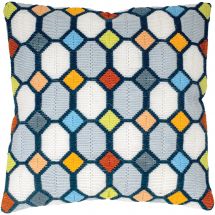 Kit de coussin point lancé - Vervaco - Carreaux 2